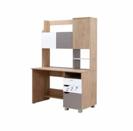 Комплект мебели для комнаты подростка Хаски №01 Дуб Ирландский Мокко Белый