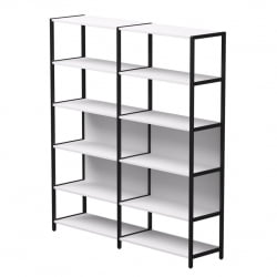 Набор стеллажных систем Еверпроф ЕВО №6 Белый Черный / Everprof EVO