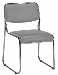 Компьютерное кресло Еверпроф Фикс Хроме экокожа Серый / Everprof Fix Chrome