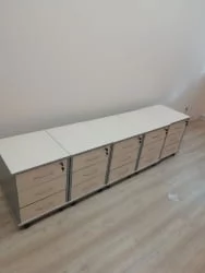 Тумба подкатная ИМАГО ТМ-3.А Клен Металлик / IMAGO