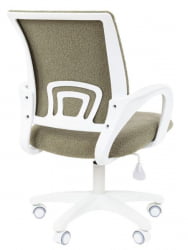 Детское кресло CХАИРМАН ТИН (КИДС) 103 белый пластик БАРНИ (БАРНИ) Оливка / CHAIRMAN (KIDS) (BARNI)