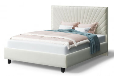 Кровать Леона, 2000кс1600мм, серо-белый / 2000x1600мм,