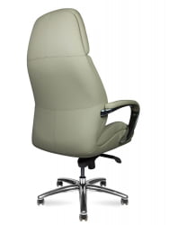 Кресло руководителя ПОРСCХЕ кожа Светло-серый / PORSCHE