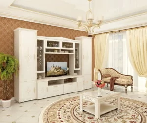 Сервант Венеция 32.07 Сосна Астрид Ваниль