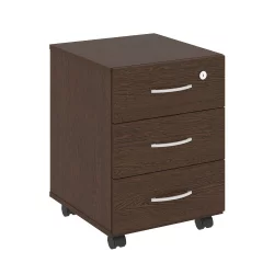 Тумба подкатная (3 ящика, с замком) НОВА С В.ТМ-3 Венге Цаво / NOVA S