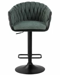 Стул барный ДОБРИН ЛЕОН Зеленая ткань ЛАР 275-23 / DOBRIN LEON LAR
