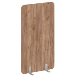 Перегородки на металлических опорах на фетровых подпятниках Р-лине ДП.Ф-100-180 Дуб Табак / R-line DP.F-100-180