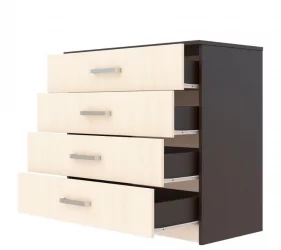 Комод в прихожую КМ-021 Дуб молочный/венге