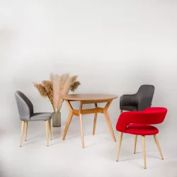 Кресло Ледгер Сканди БлюАрт Темный Орех / Ledger