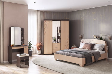 Пуф Рони 2 ПМ-001.2 персик (велюр) / PM-001.2