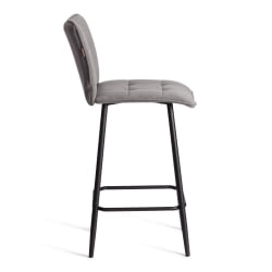 Барный стул Бари/Бари велюр, серый, 29, 42х55х99 см / Bari/Бари