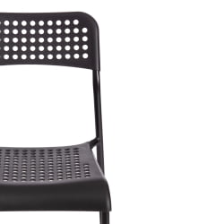 Стул АДДЕ (мод. C-049) металл/пластик, 39 х 49 х 78 см, Блаcк(черный) разборный / ADDE (mod. C-049) Black(черный)