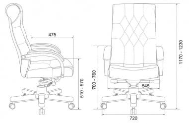 Кресло руководителя Бюрократ Т-9928ВАЛНУТ/CХОК / T-9928WALNUT/CHOK