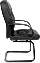 Кресло для посетителя CХАИРМАН 416 ЭКО В (В) Черное Эко / CHAIRMAN (V)