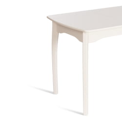 Стол CАТЕРИНА бук, мдф, 100+30кс70кс75, Иворй вхите / CATERINA 100+30x70x75, Ivory white