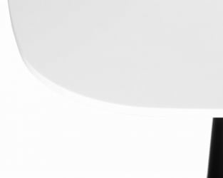 Обеденный стол ДОБРИН ОТИС (белая столешница, черное основание) / DOBRIN OTIS