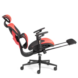 Кресло КингКобра иск. кожа / сетка, черный / красный / KingCobra