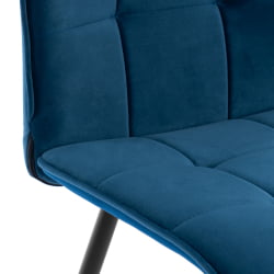 Стул обеденный Бари LT, велюр, Дэрк блуе (темно-синий), 41х55х89 см / Bari Dark blue