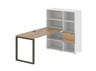 Рабочая станция ЕДИС ЕКРСТ 1115 Дуб Денвер светлый Мокко Белый / EDIS EQRST