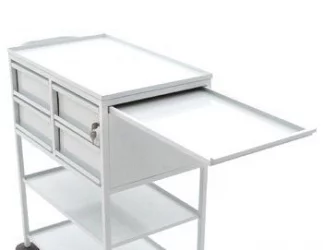 Стол-тележка с 4-мя ящиками для перевязочной