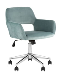 Кресло офисное РОСС велюр серо-зеленый / ROSS