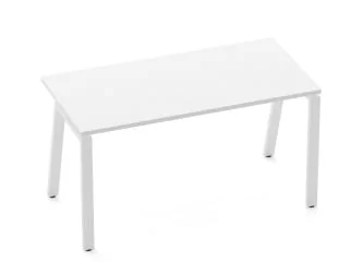 Стол прямой Дека Л-обр. каркас 73.07.14 Белый / Deka