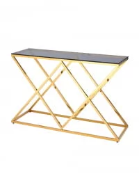 Консоль ИНСИГНИЯ 120кс40 Золото стекло смоке / 120x40 smoke