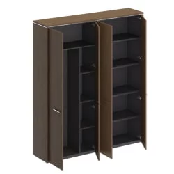 Шкаф комбинированный (для одежды-для документов закрытый) ВЕЛАР ВЛ 363 ДТ Дуб табачный / VELAR