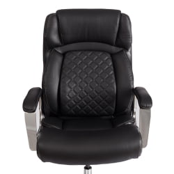 Кресло Атлант рецикл. кожа/иск. кожа, черный / Atlant