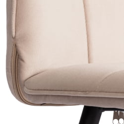 Металлический стул Бари LT, велюр, бежевый/черный, 7, 41х55х89 см / Bari