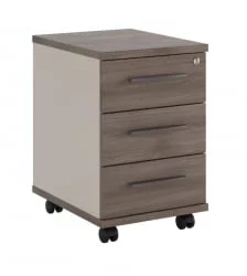 Тумба подкатная 3 ящика Нев Лине НЛН36330331 Дуб шамони темный / New Line NLN36330331