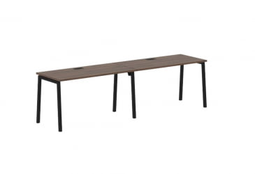 Бенч-система ЕДИС ЕЛВСТ 2767 Дуб Денвер темный Черный / EDIS ELWST