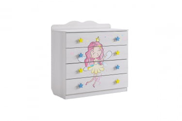 Комод Чудо МДВ-06 Белый рамух / MDW-06