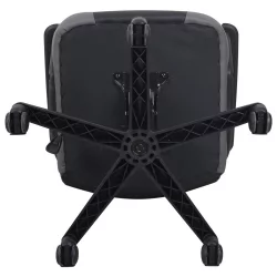 Кресло компьютерное БРАБИКС Фигхтер ГМ-008 экокожа Черное/серое / BRABIX Fighter GM-008