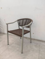 Стул Сйна коричневый бежевые ножки / Syna