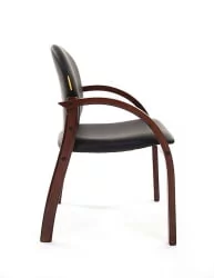 Офисный стул CХАИРМАН 659 Терра (Терра) черный матовый/темный орех / CHAIRMAN (Terra)