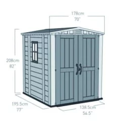 Сарай пластиковый ФАCТОР 6кс6 / FACTOR 6x6