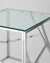 Журнальный столик АРТ ДЕКО 55кс55 Серебро / 55x55
