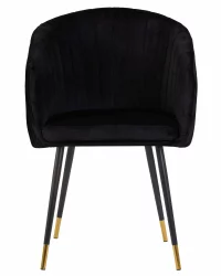 Стул обеденный ДОБРИН МАРЙ Черный велюр 1922-21 / DOBRIN MARY