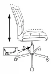 Кресло для оператора Бюрократ CХ-330М Синий экомех / CH-330M