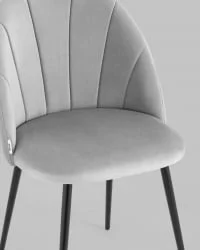 Стул для кухни Логан НЕВ велюр Светло-серый / NEW