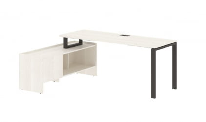 Стол с тумбой ЕДИС ЕУCТ 19614 Ясень Траун Мокко / EDIS EUCT