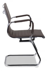 Кресло для посетителей CЛГ-620 ЛКСХ-C Бровн / CLG-620 LXH-C Brown