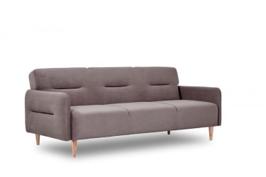 Серый диван из велюра CХАИРМАН КОЛИН (Д) ткань велюр Формула 925 / CHAIRMAN Formula