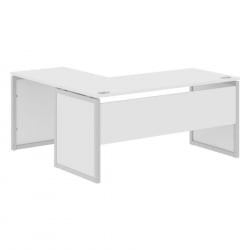 Стол письменный угловой правый КСТЕН-КП КСКПCТ 1615 Р Белый Серый / XTEN-QP XQPCT R