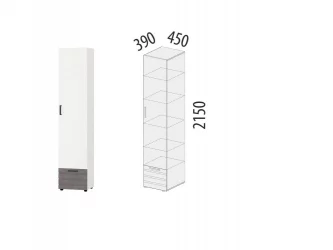 Шкаф-пенал (лев/прав) Денвер 400.06