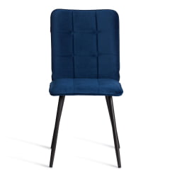 Металлический стул Бари LT, велюр, Блуе (синий), 41х55х89 см / Bari Blue