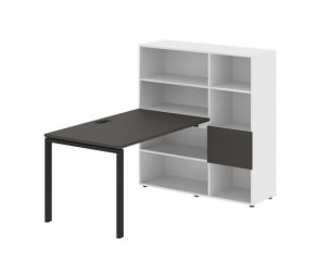 Рабочая станция ЕДИС ЕУРСТ 1213 Мокко Черный Белый / EDIS EURST