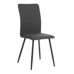 Стул обеденный Ла Роуссе НЕВ, ткань рогожка, темно-серый, Ф68, 45кс55кс93 см / La Rousse NEW, F68, 45x55x93