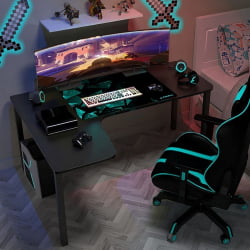 Угловой компьютерный стол ЕУРЕКА CД-Л01Л-60Б Блаcк / EUREKA CD-L01L-60B Black